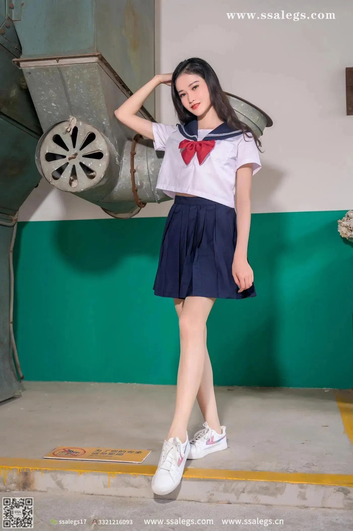 [SSA丝社]超清写真 NO.421 漫漫白色jk制服肉丝写真(上)[23] [51P]插图2
